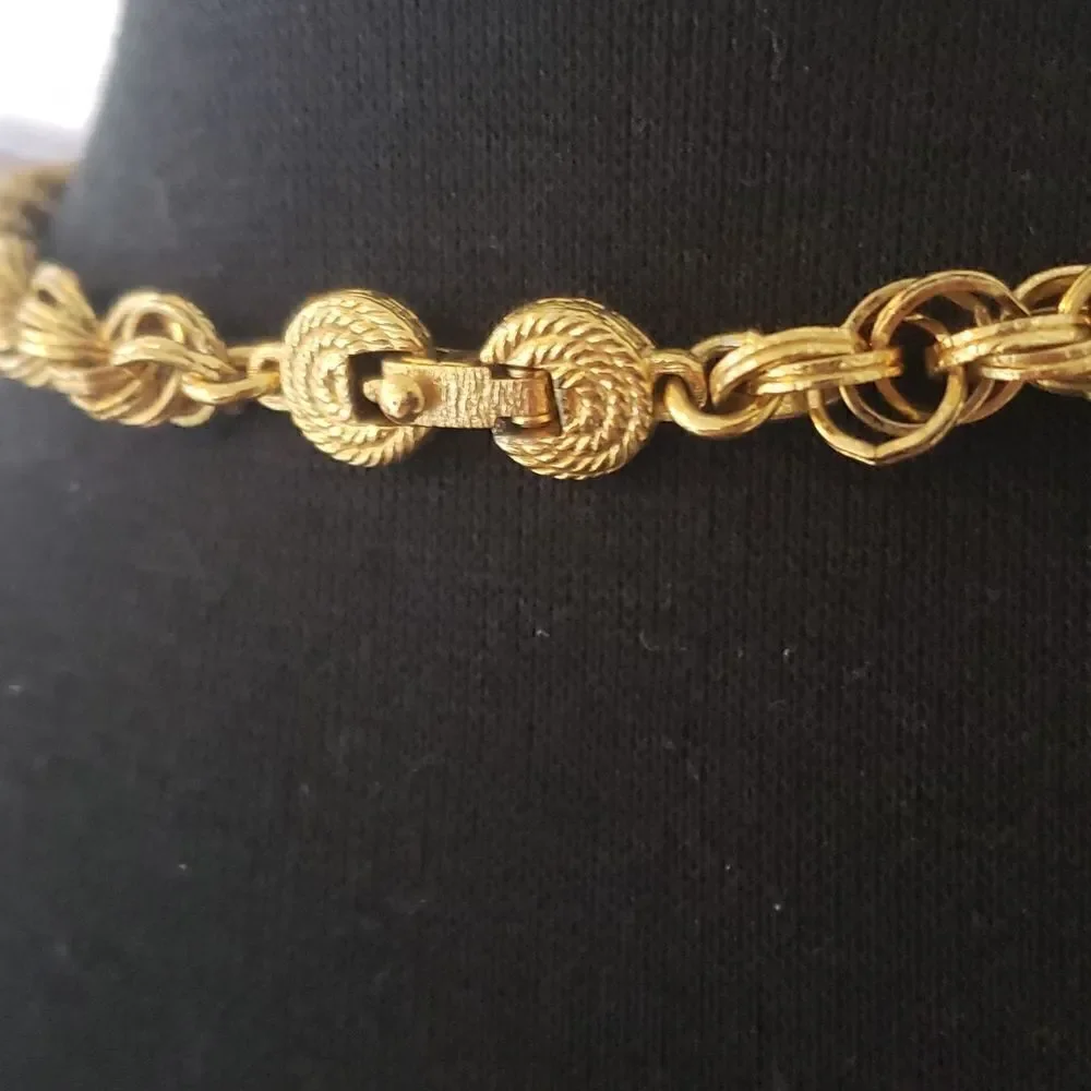 Vintage Monet Golden Chain Necklace